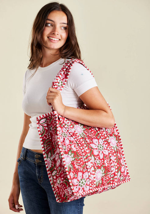Gulab Floral -tikattu ostoskassi