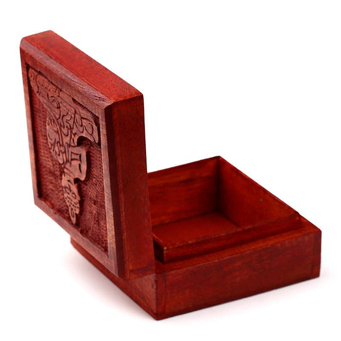 Mango Wood Thai Buddha Jewelry Box