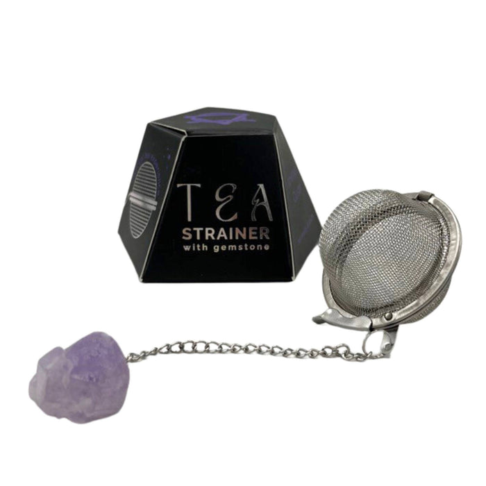 Raw Crystal Gemstone Tea Strainer