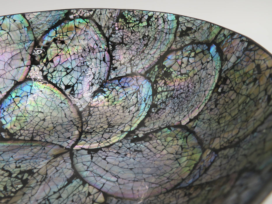 Mangkok Mata Abalone Eye -koristekulho 19 cm