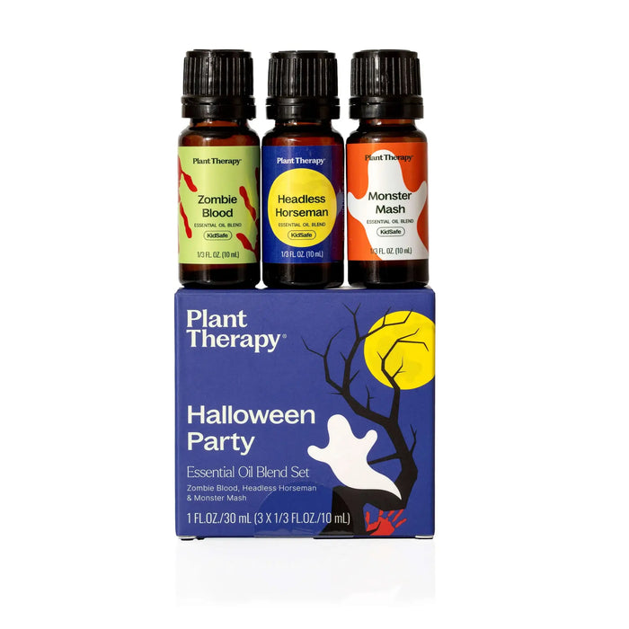 Ätherische Ölmischung für Halloween-Party, 3 x 10 ml – Pflanzentherapie