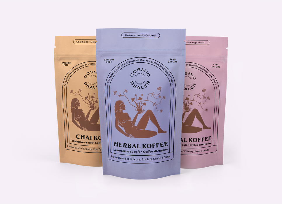 Herbal Koffee : Unsweetened + Chaga - Cosmic Dealer