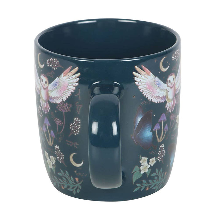 Night Flight Owl Print Mug -muki