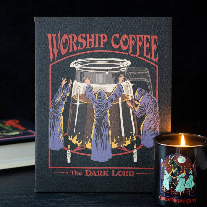 Worship Coffee – Steven Rhodes canvas-taulu 19 × 25 cm