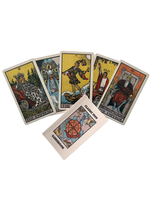 Klassisches Tarot-Deck und Leitfaden von 1909 | Hergestellt in den USA