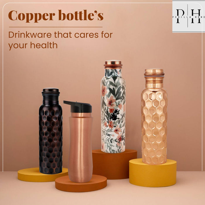 Copper bottle with spout (black) 750ml