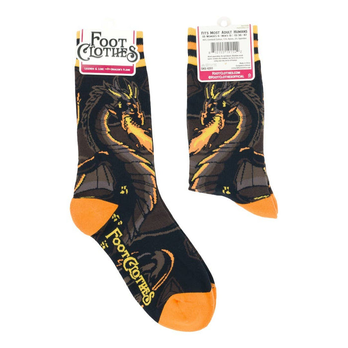 Dragon's Flame Crew Socks - sukat - FootClothes