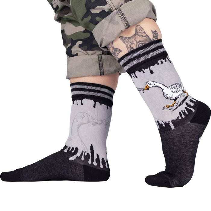 Not-So-Silly Goose Crew Socks - sukat - FootClothes