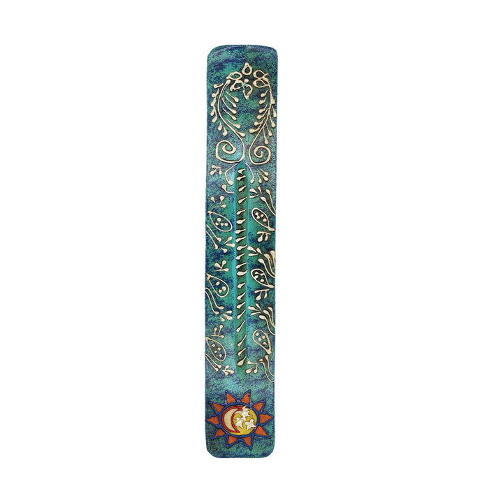 Wooden incense holders 28cm - Turquoise