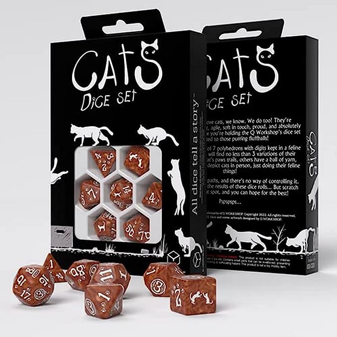 Roolipelinopat: Cats Dice Set: Muffin - Q Workshop