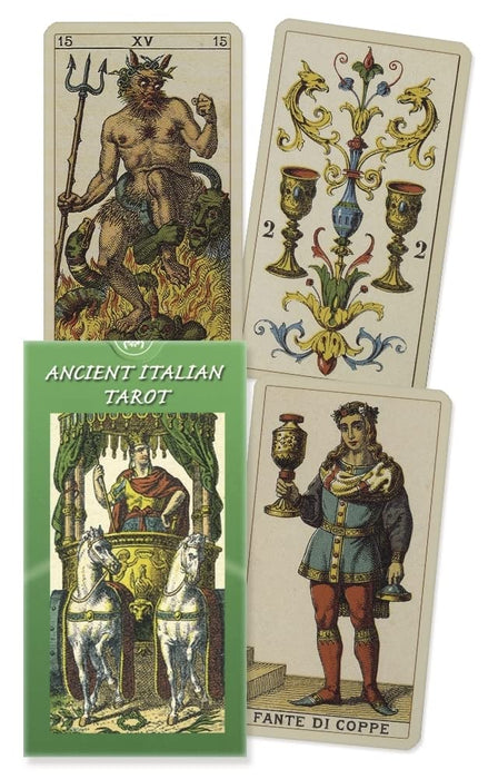 Altes italienisches Tarot: 78 farbige Tarotkarten – Lo Scarabeo