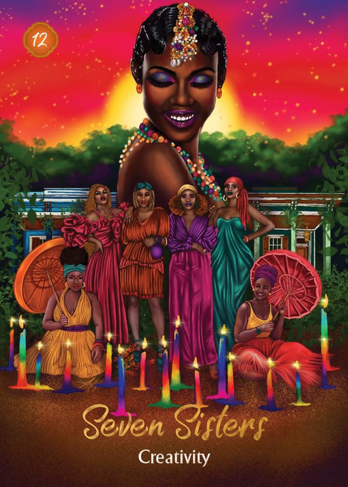 African Goddess Rising Pocket Oracle: A 44-Card Deck and Guidebook (pocket version) - Abiola Abrams