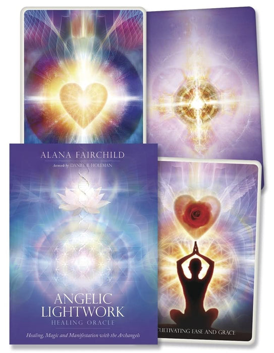 Angelic Lightwork Healing Oracle: Healing, Magic and Manifestation with the Archangels - 44 full color cards with gold edgin - Alana Fairchild