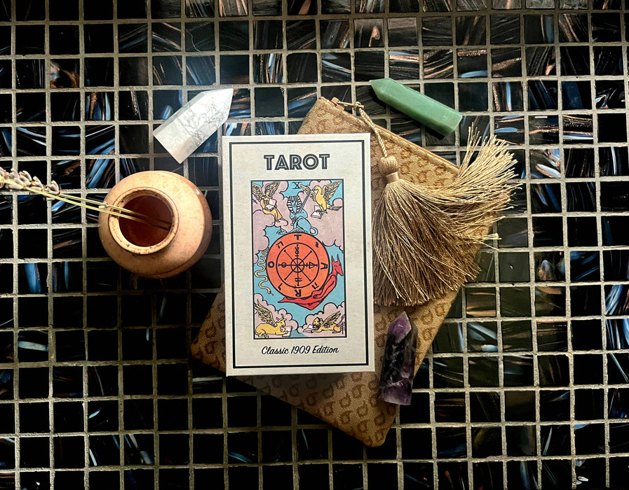 Klassisches Tarot-Deck und Leitfaden von 1909 | Hergestellt in den USA