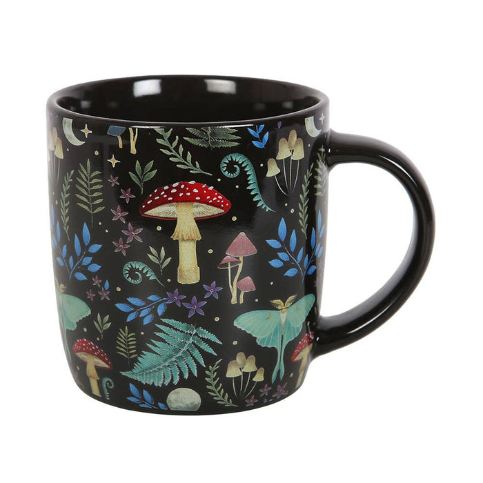 Tasse mit dunklem Waldmuster, 340 ml 