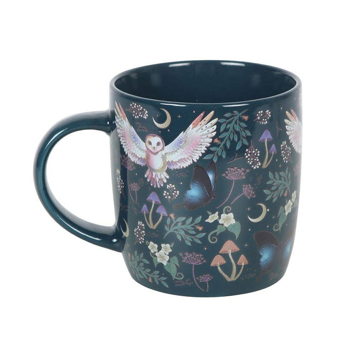 Night Flight Owl Print Mug -muki