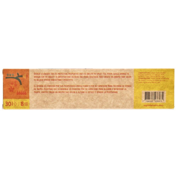 Amber and Orange Incense Cones – Sagrada Madre