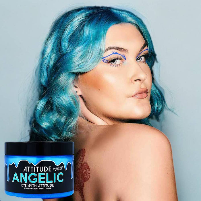 Angelic Pastel Blue Hiusväri- vegaaninen, eläinkokeeton - Attitude Hair Dye