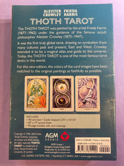 Thoth Tarot Deck – Premier Edition – Aleister Crowley & Frieda Harris