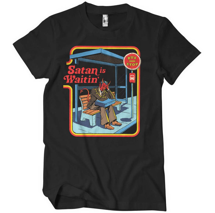 Satan Is Waiting T-Shirt - Steven Rhodes