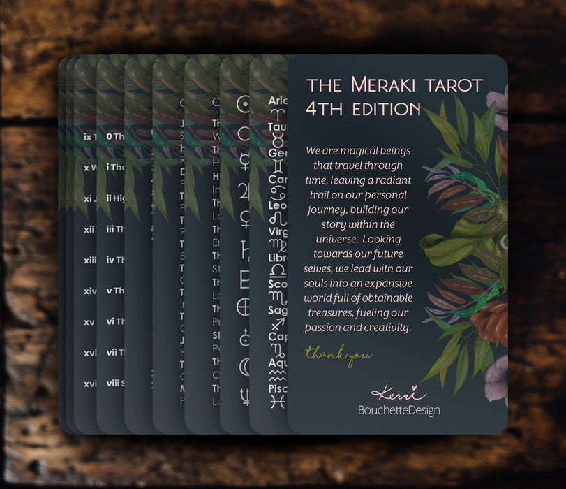 The Meraki Tarot 4TH edition  - BouchetteDesign