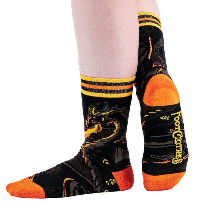 Dragon's Flame Crew Socks - sukat - FootClothes