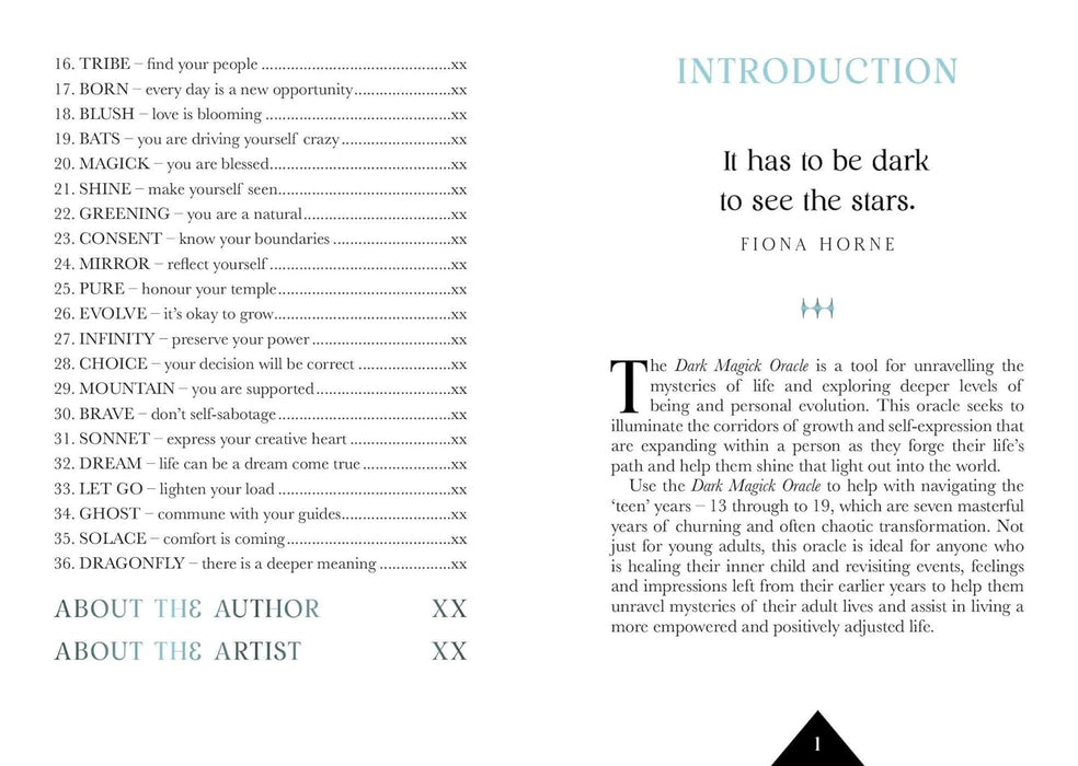 Dark Magick Oracle: Reveal the light within -  Fiona Horne