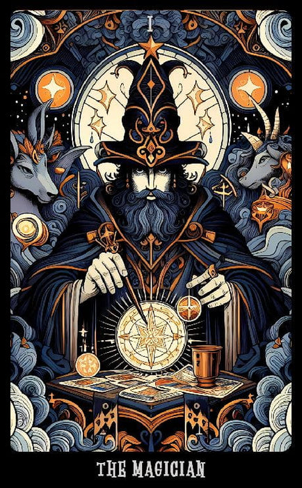 Four Tales Tarot (major arcana) - Black edges - Taroteca Studios