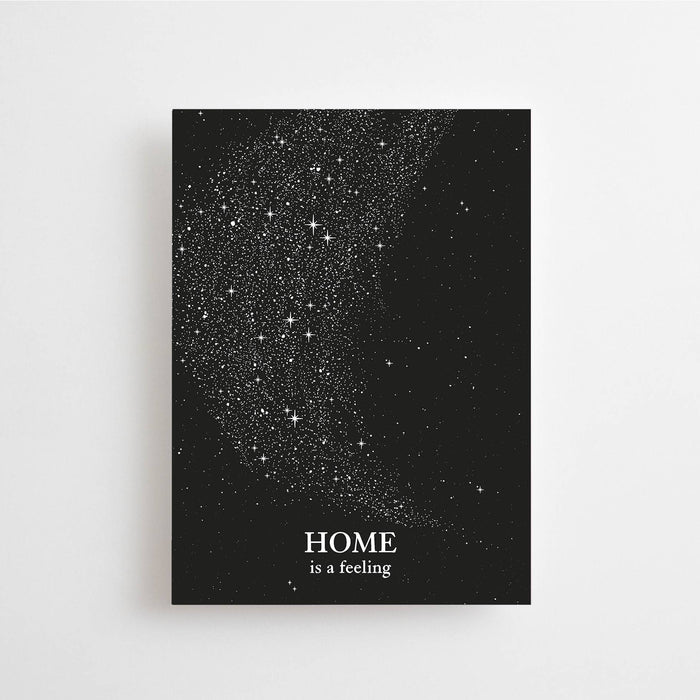 HOME IS A FEELING -  POSTCARD - STARS