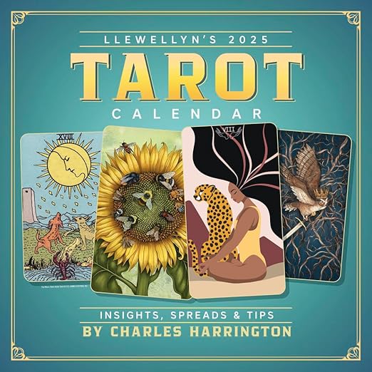 Llewellyn's 2025 Tarot Calendar: Insights, Spreads & Tips seinäkalenteri - Charles Harrington