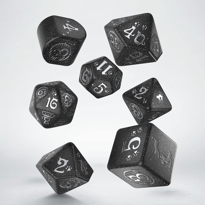 Roolipelinopat: Cats Modern Dice Set Waffle - Q Workshop