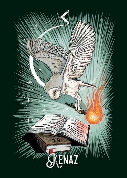 The Witch’s Familiar Runic Oracle - Athene Noctua