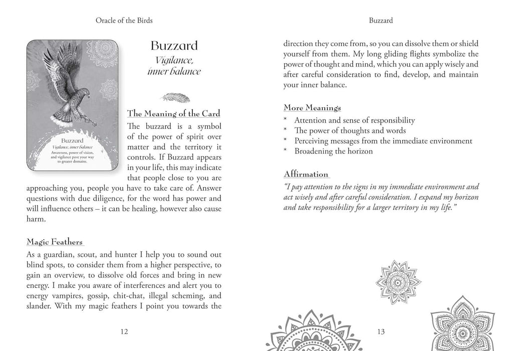 Oracle of the Birds: A 46-Card Deck and Guidebook - Jeanne Ruland 