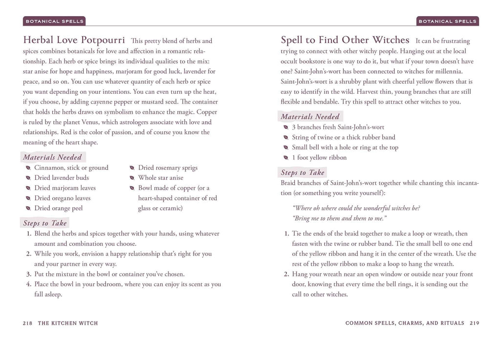 The Kitchen Witch : Your Complete Guide to Creating a Magical Kitchen with Natural Ingredients, Sacred Rituals, and Spellwork - Skye Alexander