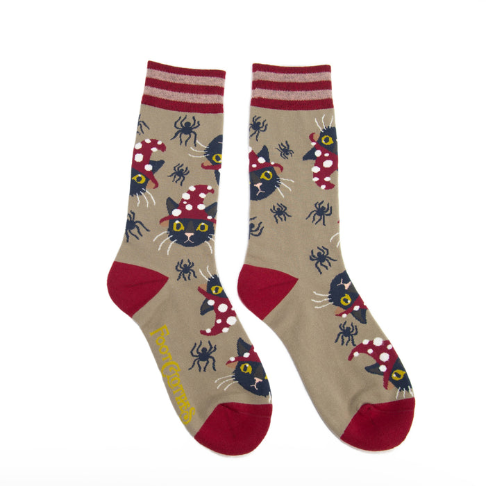 Witchy Whiskers Crew Socks - sukat - FootClothes