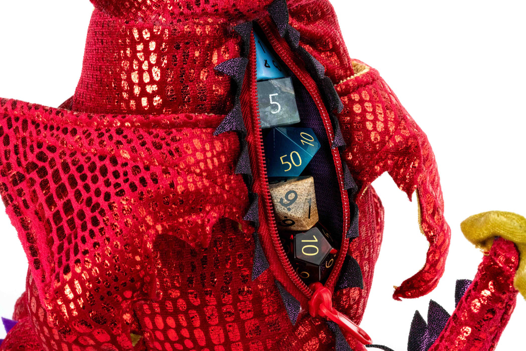Dragon pehmolohikäärme-noppapussi: Red - Fanroll