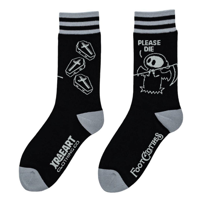Please Die Crew Socks - sukat - FootClothes