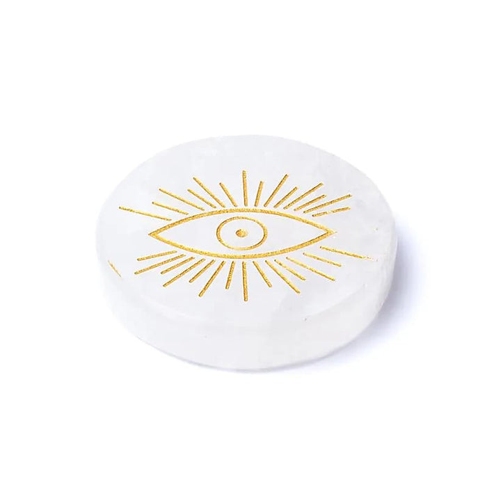 Rock Crystal Disc All-Seeing Eye