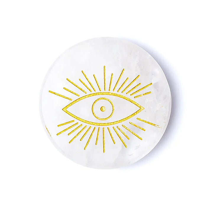 Rock Crystal Disc All-Seeing Eye