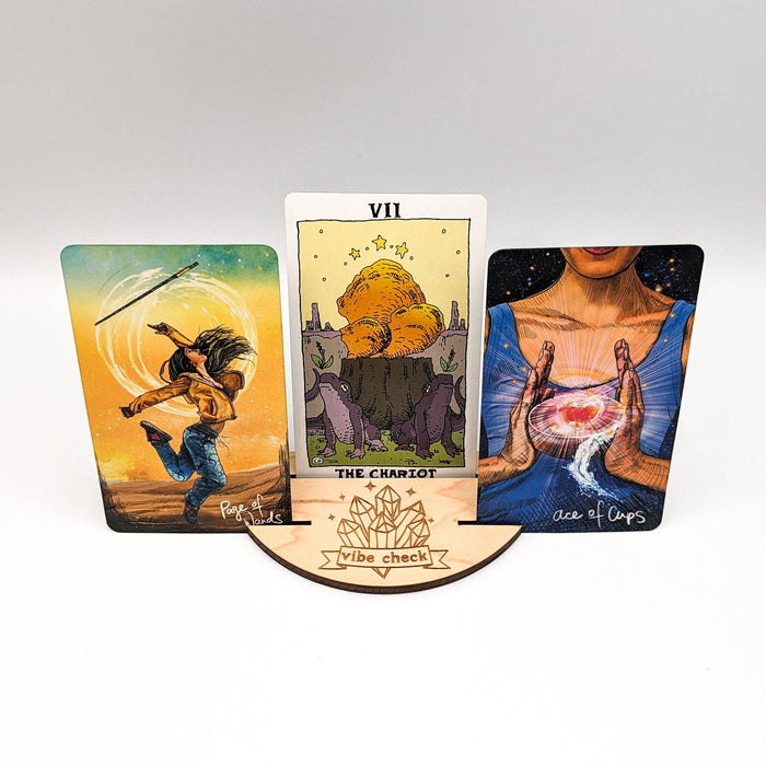 Crystal Cluster Vibe Check Tarot -korttipidike