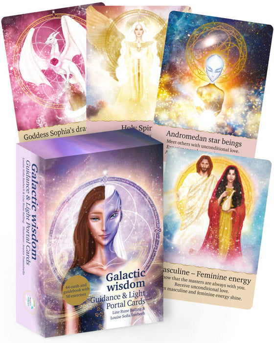 Galactic Wisdom, Guidance &amp; Light Portal Cards - Line Rune Balling &amp; Louise Sofia Rørbech 