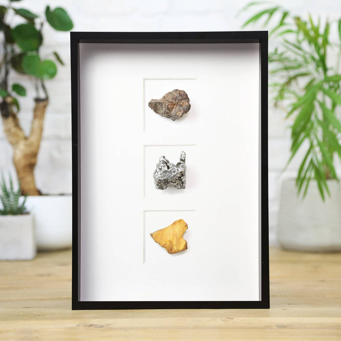 Myriad Meteorite Collection - Genuine Campo Del Cielo Meteorite in Frame