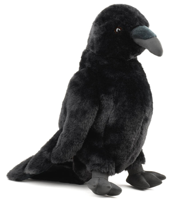 Käsinukke: korppi, käännettävällä päällä – 31 cm