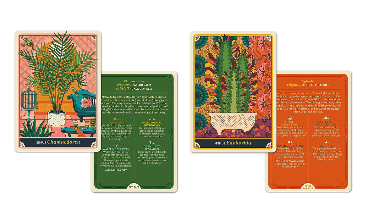 The Happy Houseplant Deck : 50 Cards for Intuitive Plant Care - Caitlin Keegan