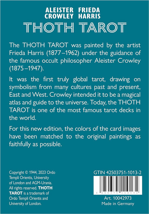 (NY UK) Thoth Tarot AGM Deluxe-utgåva - Alesteir Crowley, Frieda Harris