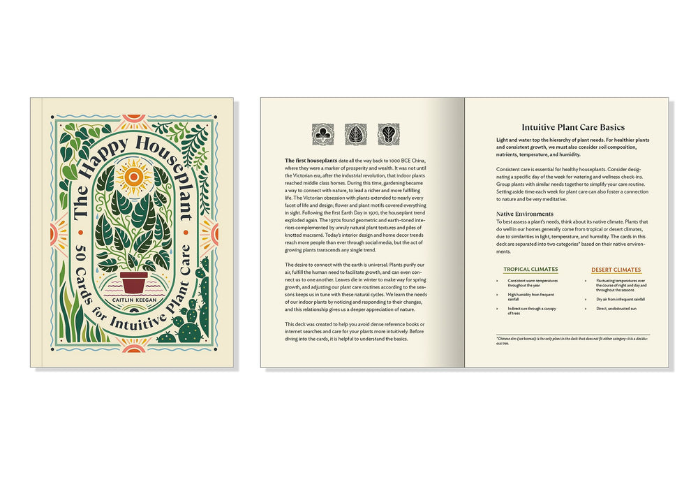 The Happy Houseplant Deck : 50 Cards for Intuitive Plant Care - Caitlin Keegan