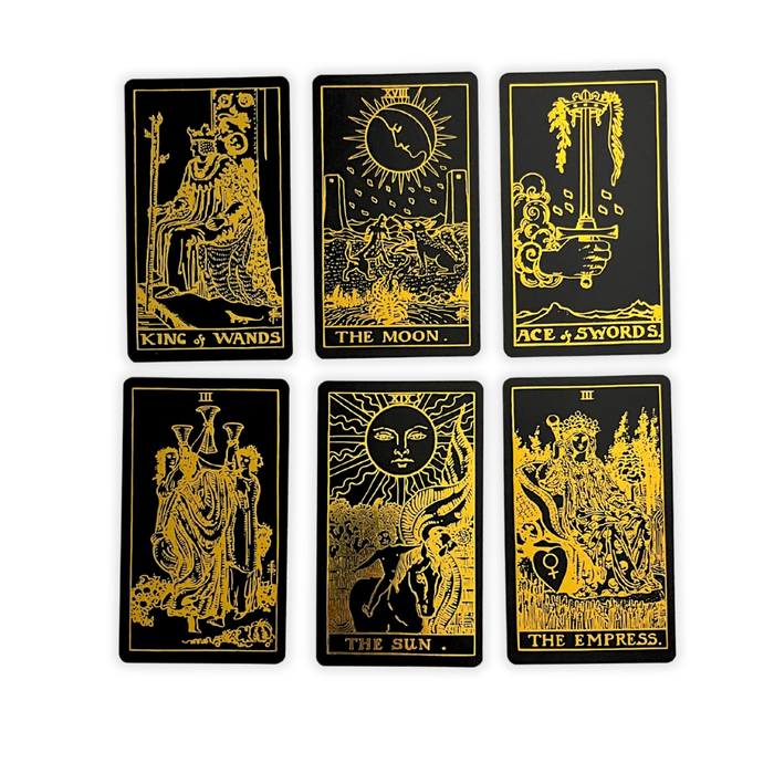 Black Gold Tarot Deck | Classic Tarot Design and Gold Foil