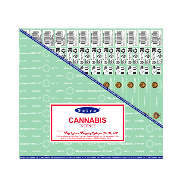 Cannabis Agarbatti suitsuketikku 15 g – Satya