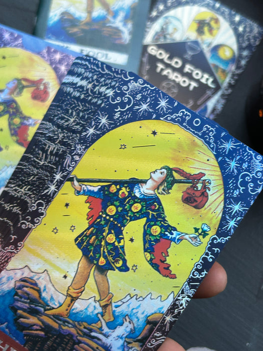 Gold Foil-tarotkortit eri setit