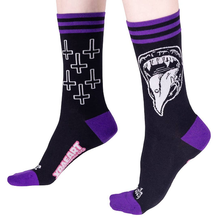 Bite Me Bitch Crew Socks - sukat - FootClothes